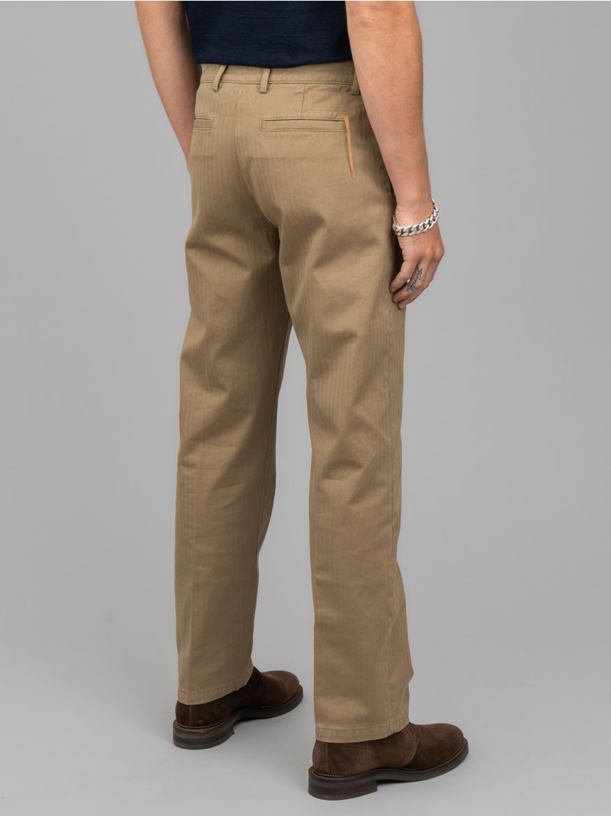Fortela Maine Herringbone Chinos - Beige