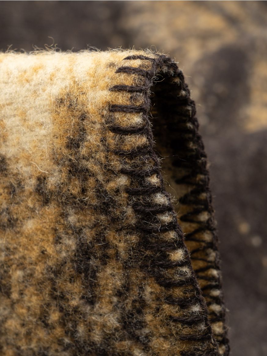 Indigofera 100% Wool Blanket - Snake River