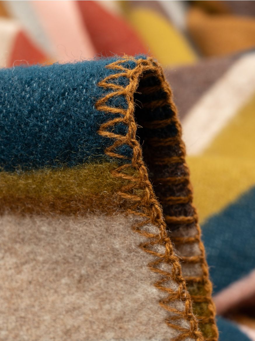 Indigofera 100% Wool Blanket - Catskill