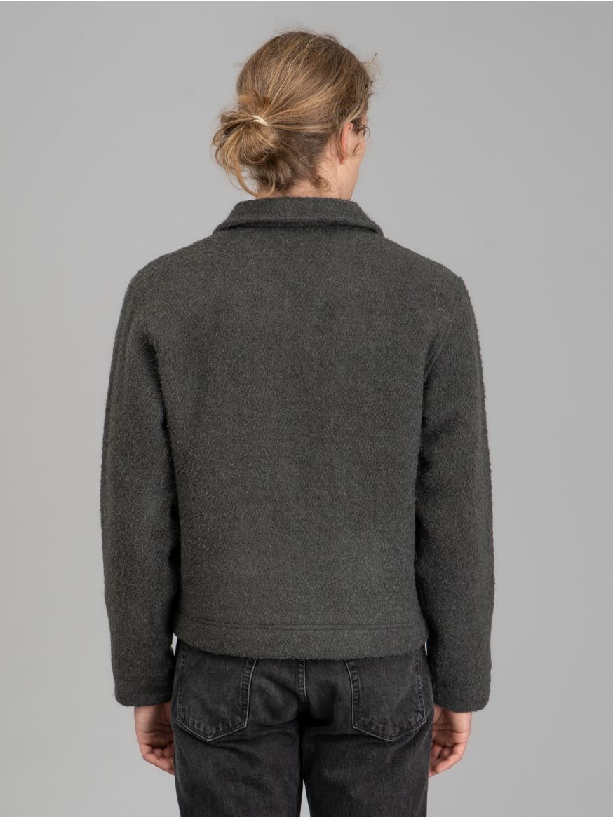 3sixteen Club Jacket - Charcoal Wool Bouclé