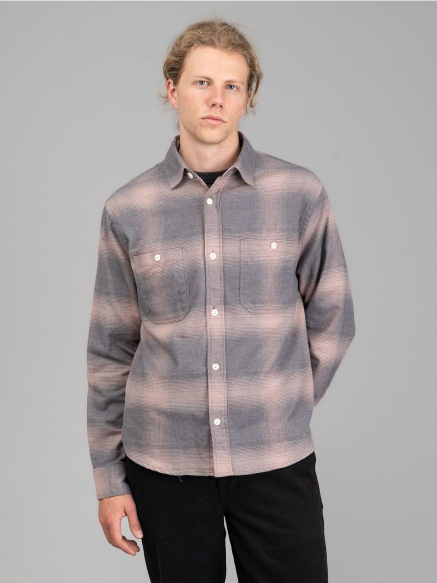 3sixteen Utility Flannel - Mauve Ombré
