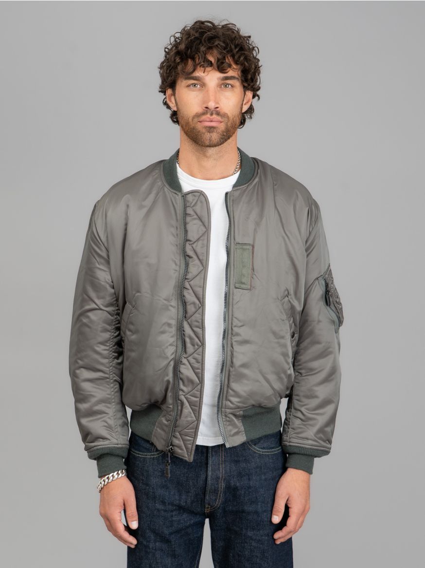 The Real McCoy's MA-1 Flight Jacket - Sage Green 