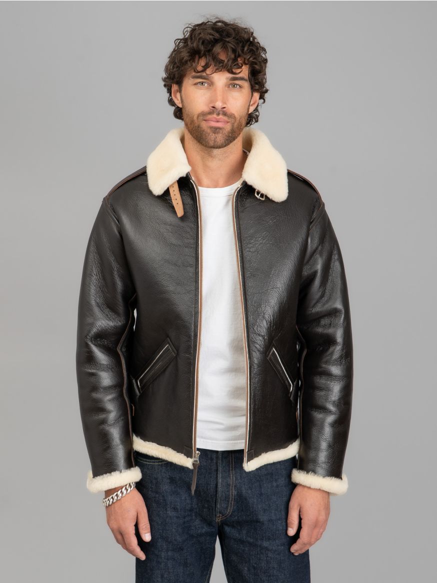 The Real McCoy's Type B6 Sheepskin & Horsehide Flight Jacket