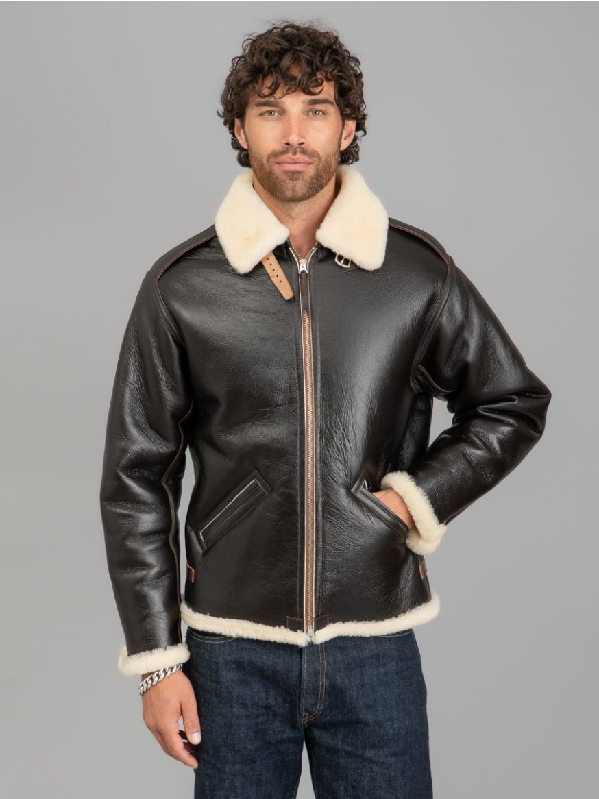The Real McCoy's Type B6 Sheepskin & Horsehide Flight Jacket