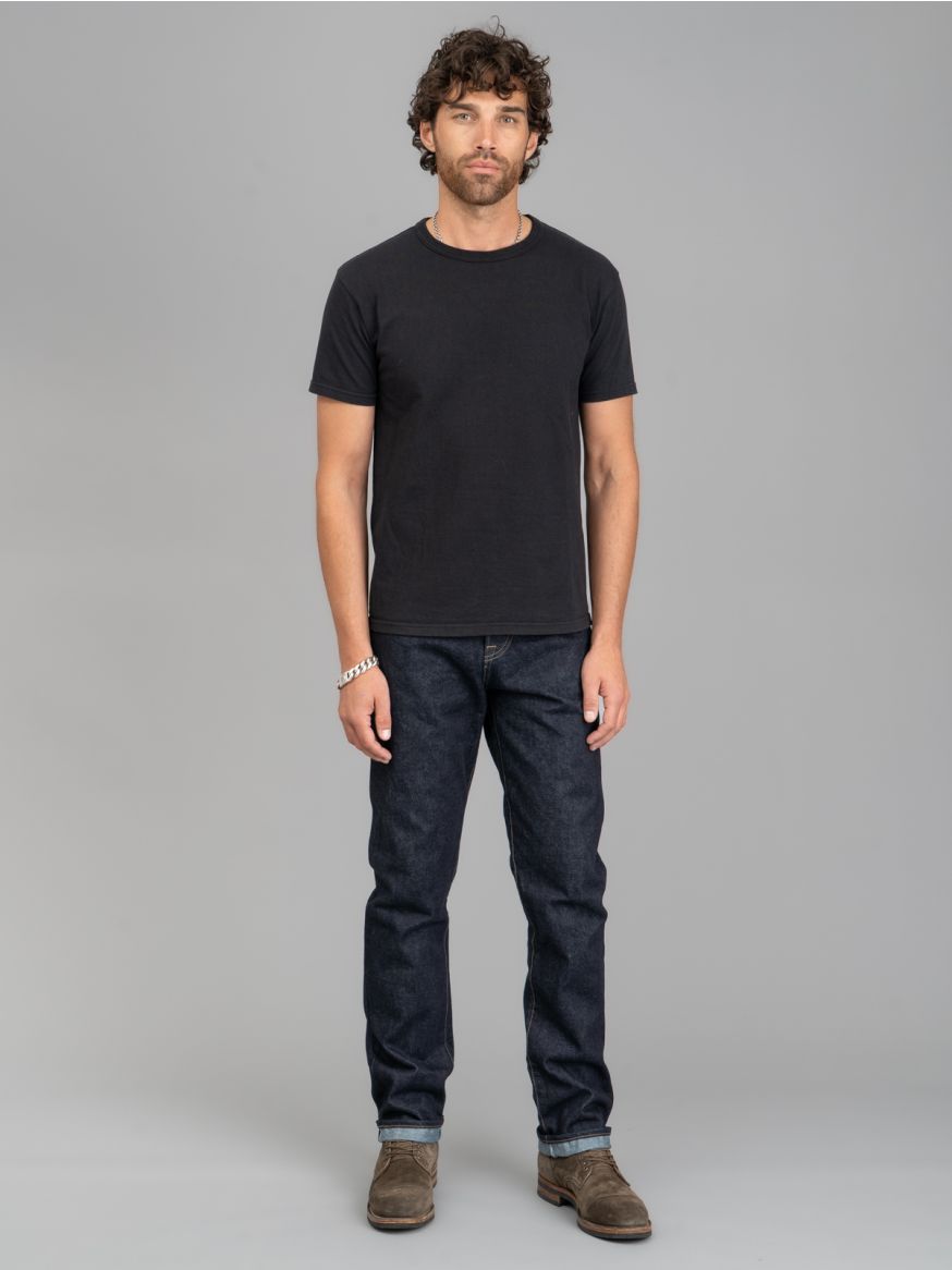 Rogue Territory 15oz Rinsed Indigo Strider Jeans - Relaxed Tapered