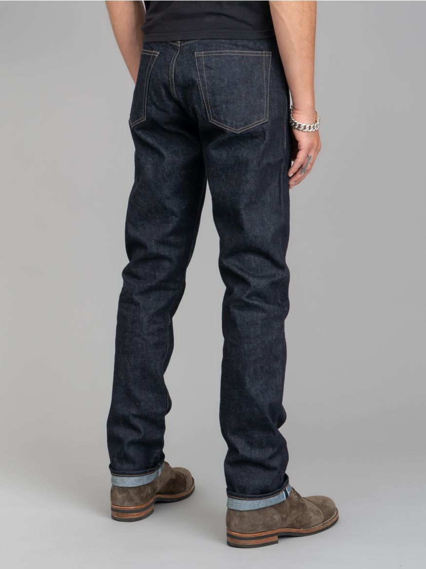 Rogue Territory 15oz Rinsed Indigo Strider Jeans - Relaxed Tapered