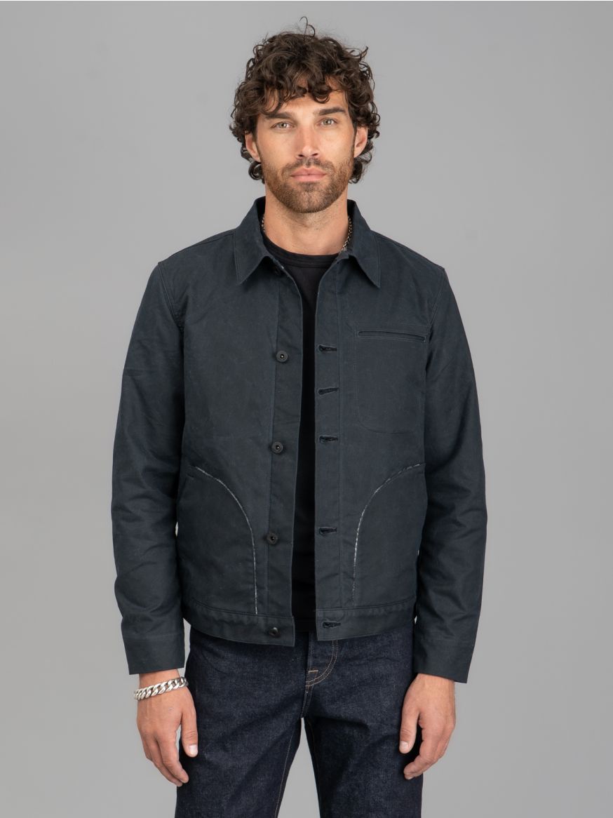 Rogue Territory x R&H Wool Lined Waxed Canvas Supply Jacket - Black Ridgeline