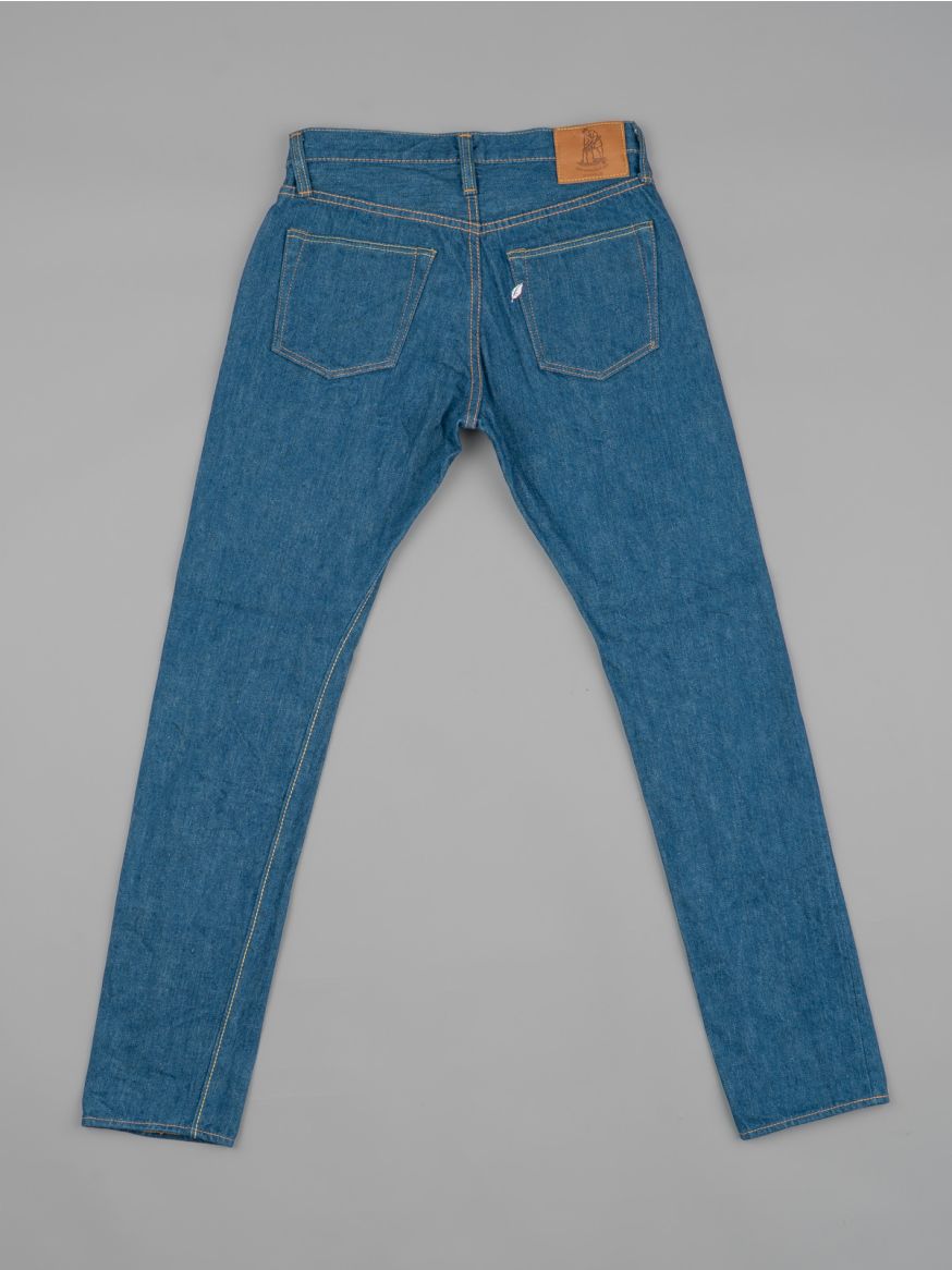 Pure Blue Japan Greencast Denim Jeans - Relaxed Tapered