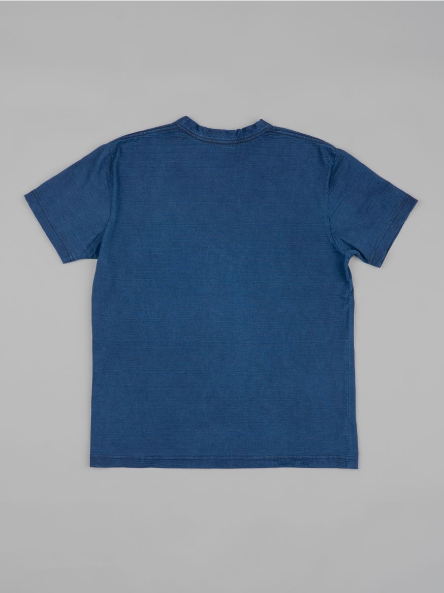 Pure Blue Japan 8oz Slub Jersey T-Shirt - Indigo
