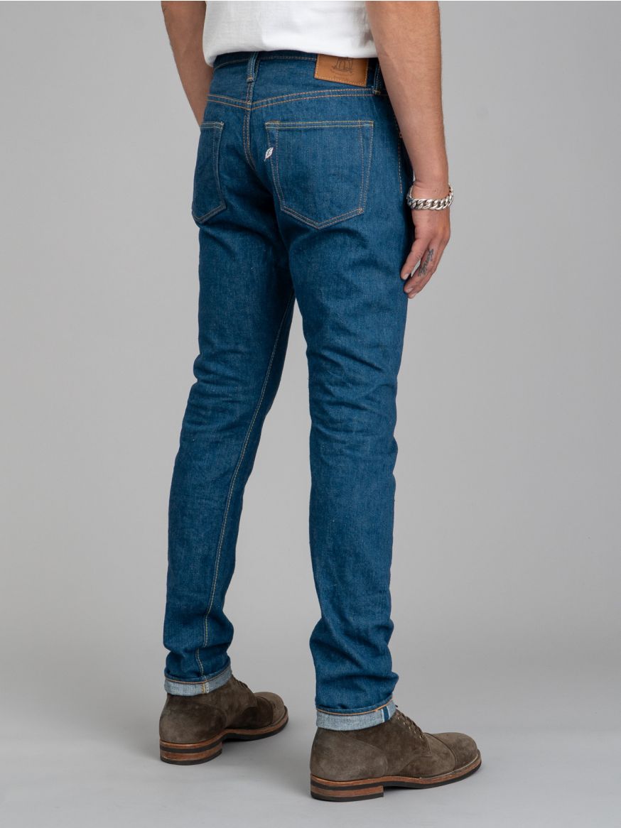Pure Blue Japan Greencast Denim Jeans - Relaxed Tapered