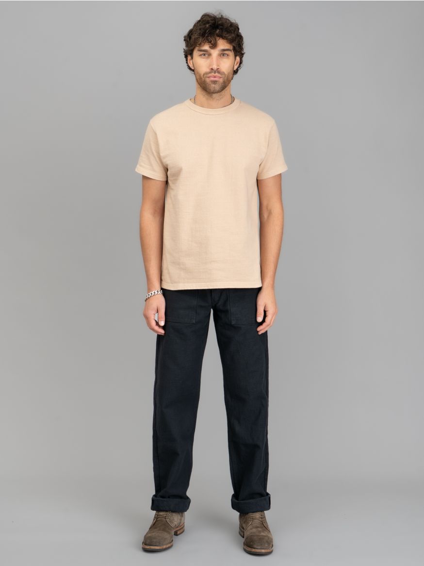 Samurai Heavyweight Back Satin Baker Pants - Black