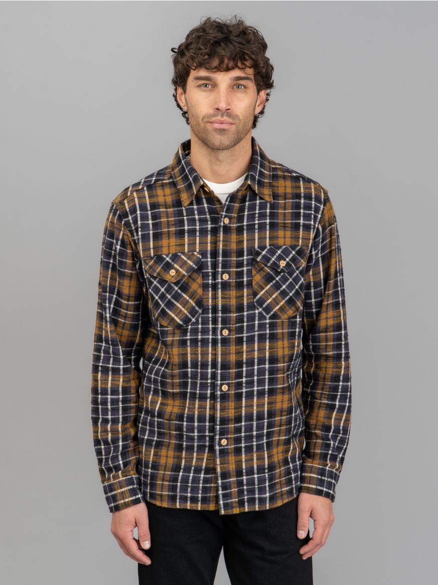 UES Slubby Flannel Shirt - Purple