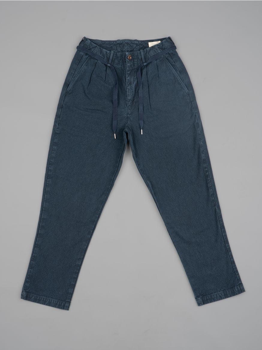 Seuvas Canvas Pleated Pants - Logwood
