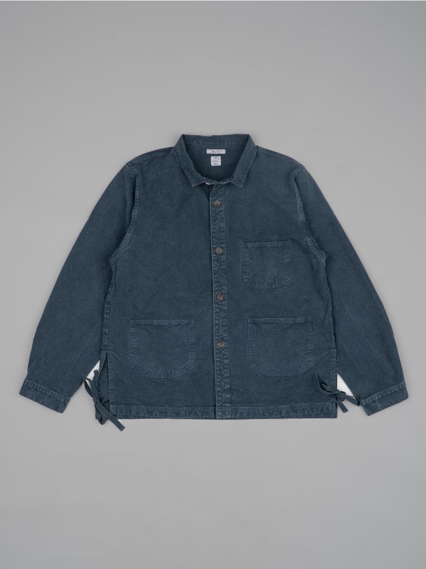 Seuvas 8oz Canvas Wing Collar Shirt-Jacket - Logwood
