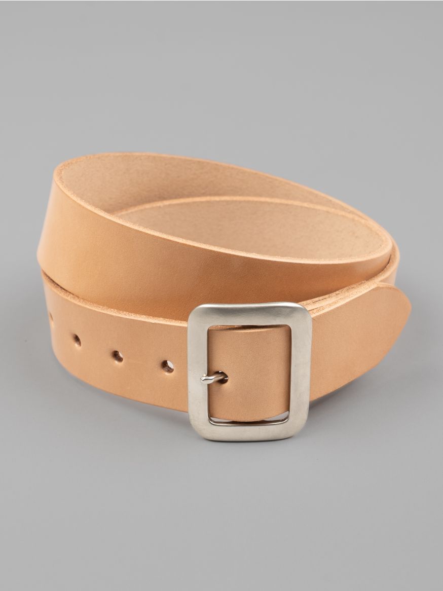 Sugar Cane Cowhide Leather Belt - Tan