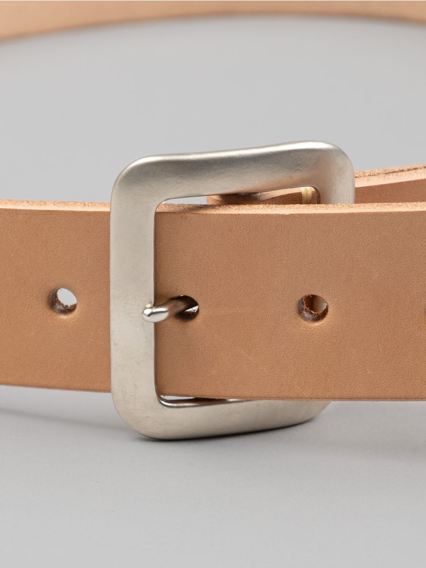 Sugar Cane Cowhide Leather Belt - Tan