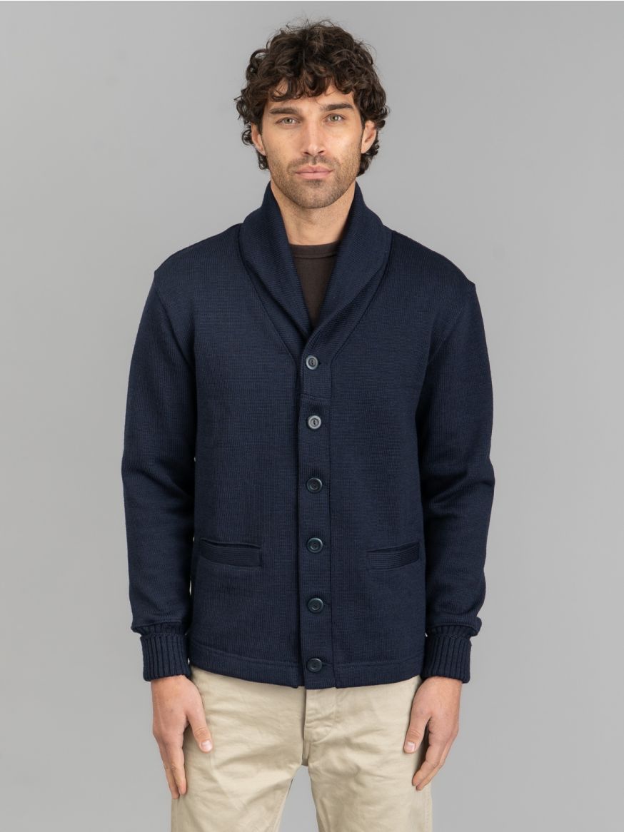 Dehen Shawl Sweater Coat - Dark Navy