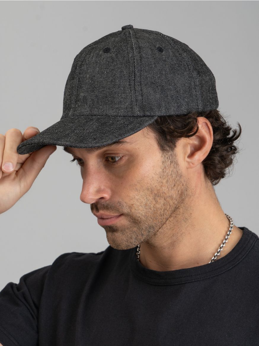 Dehen Selvedge Denim Baseball Hat - Black