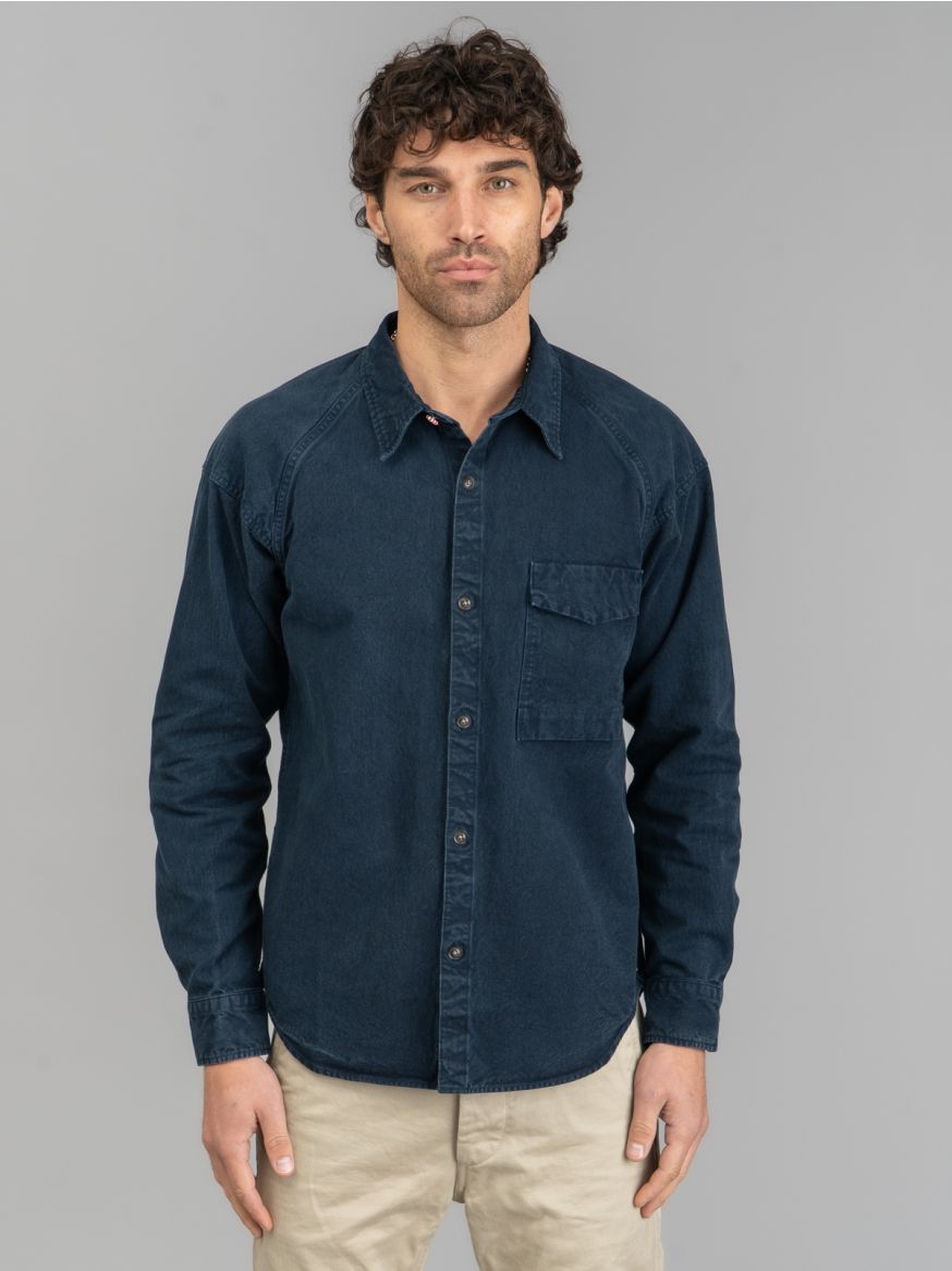Seuvas 8oz Canvas Raglan Shirt - Logwood