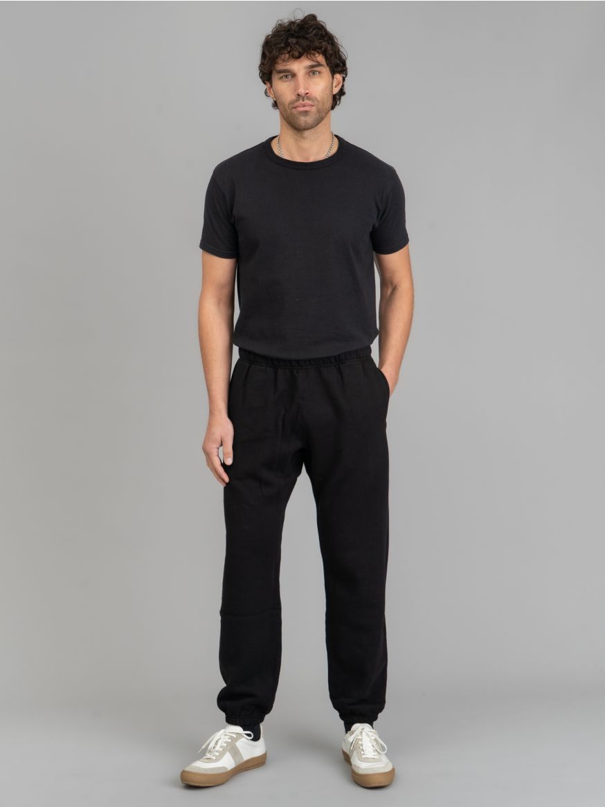 The Real McCoy's 10oz Loopwheeled Sweatpants V2 - Black