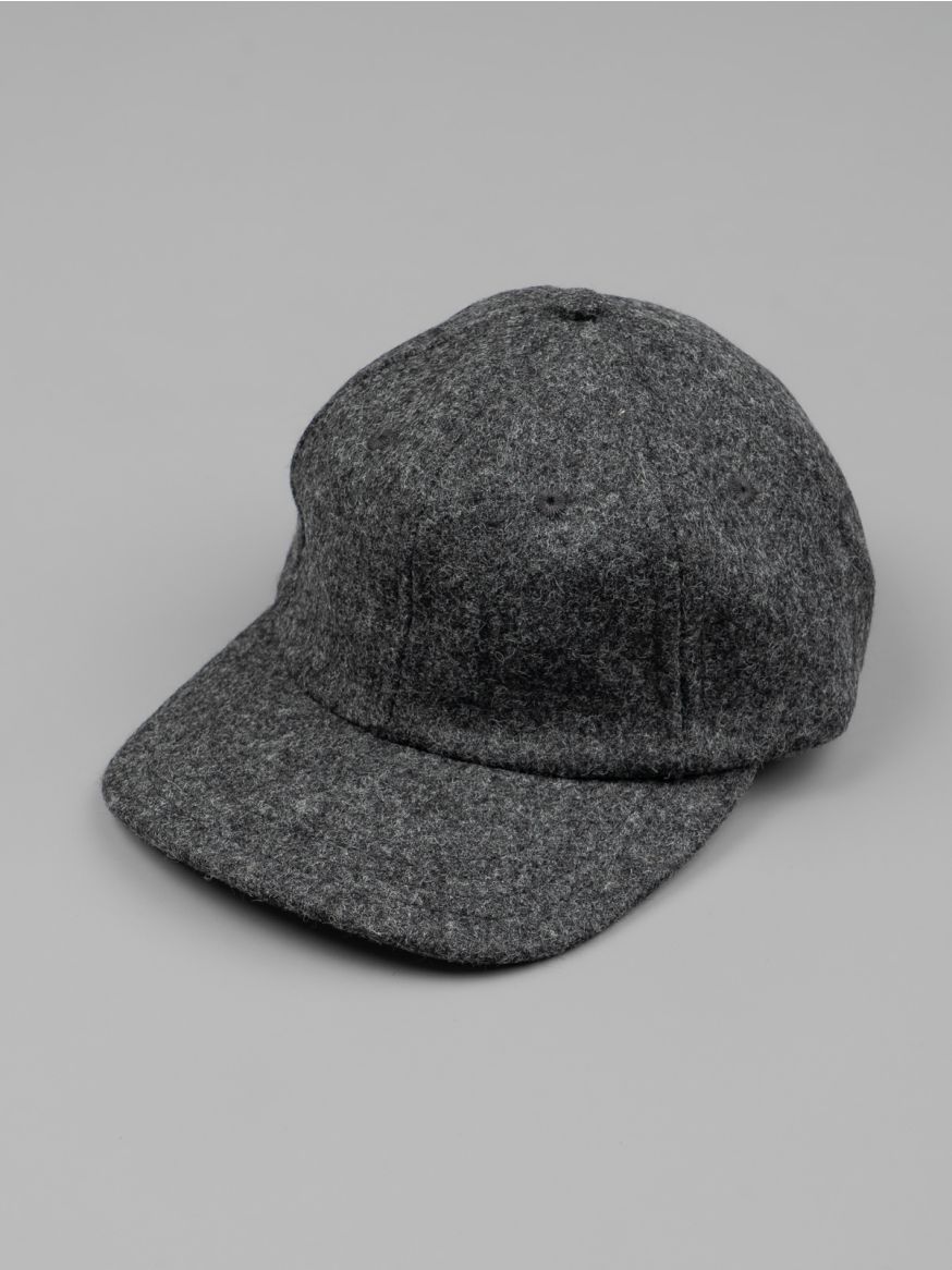 Dehen Melton Wool Baseball Hat - Granite