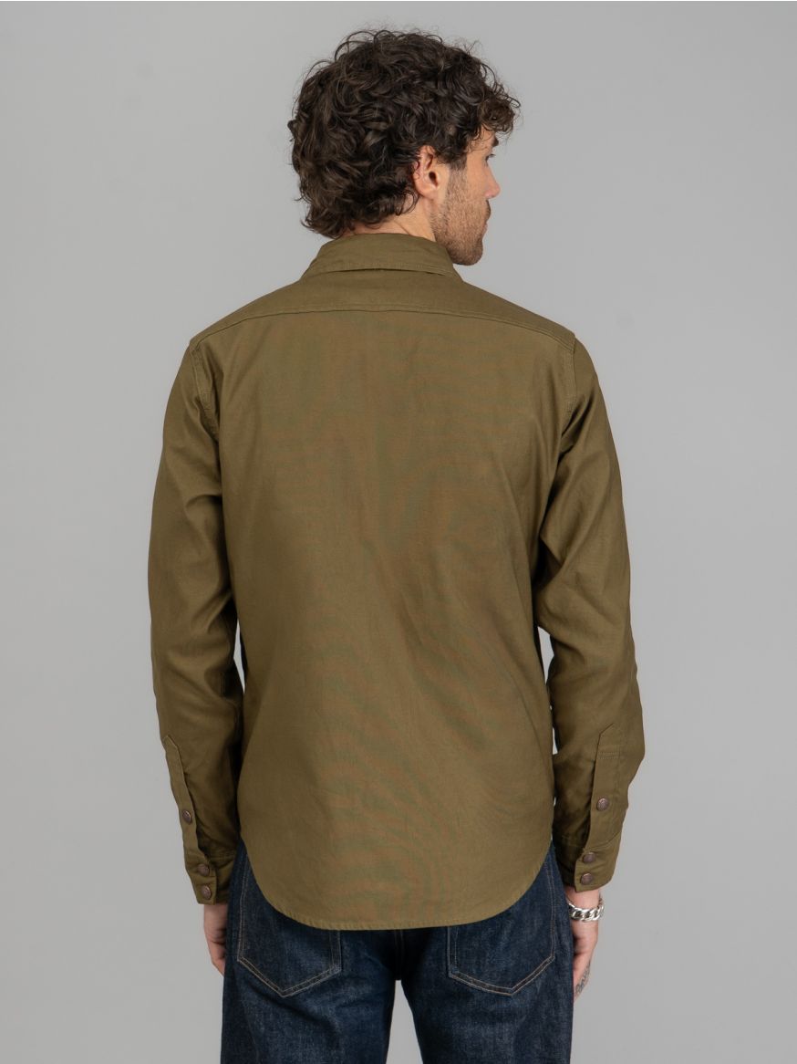 Iron Heart 8oz Military Whipcord CPO Shirt - Olive