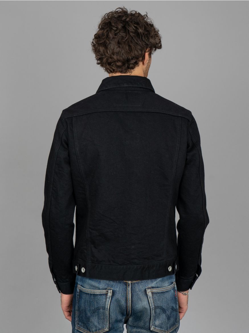 Iron Heart 14oz Selvedge Denim Modified Type III Jacket - Black/Black