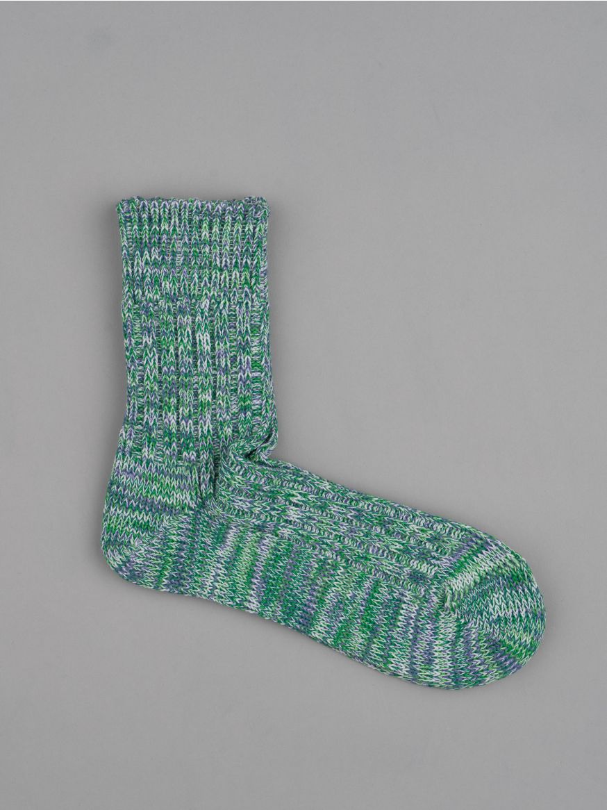 Decka Heavyweight Multi Coloured Socks - Green