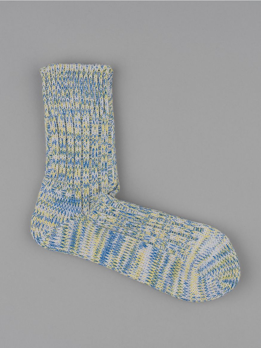 Decka Heavyweight Multi Coloured Socks - Blue