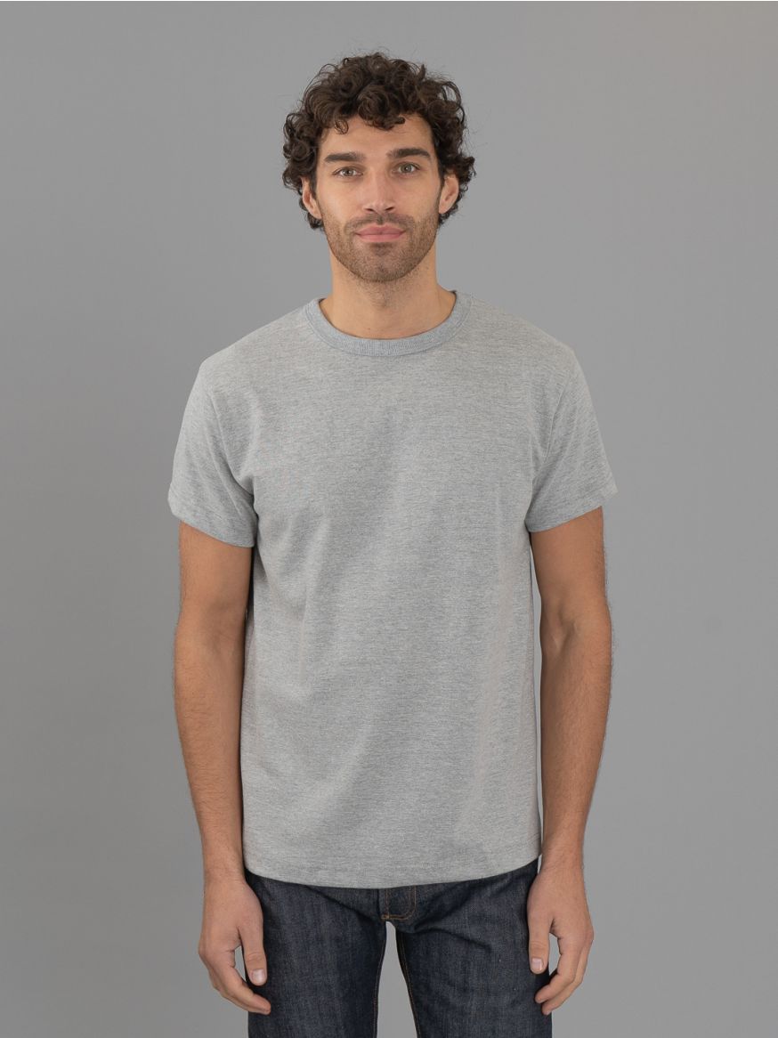 3sixteen Rinsed Heavyweight T Shirt - Heather Grey (2 Pack)