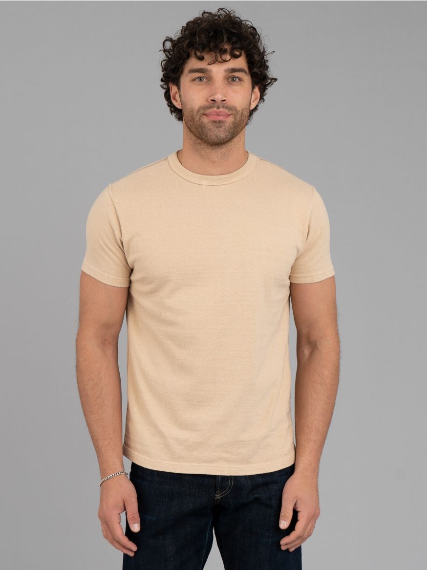 Samurai Japanese Cotton Slub Yarn T Shirt - Chestnut