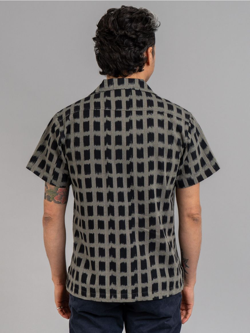 3sixteen Handloomed Ikat Leisure Shirt - Black