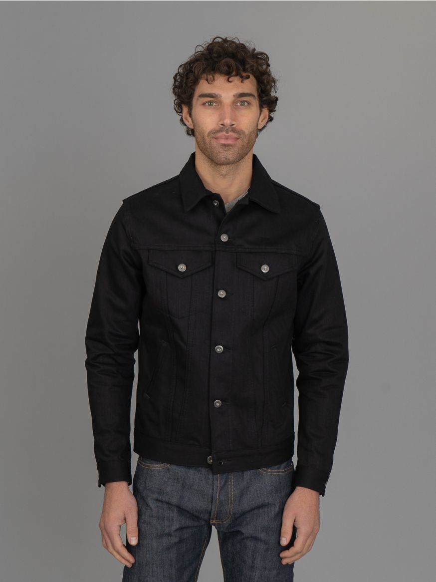 3sixteen DJ-220x Double Black Trucker Jacket