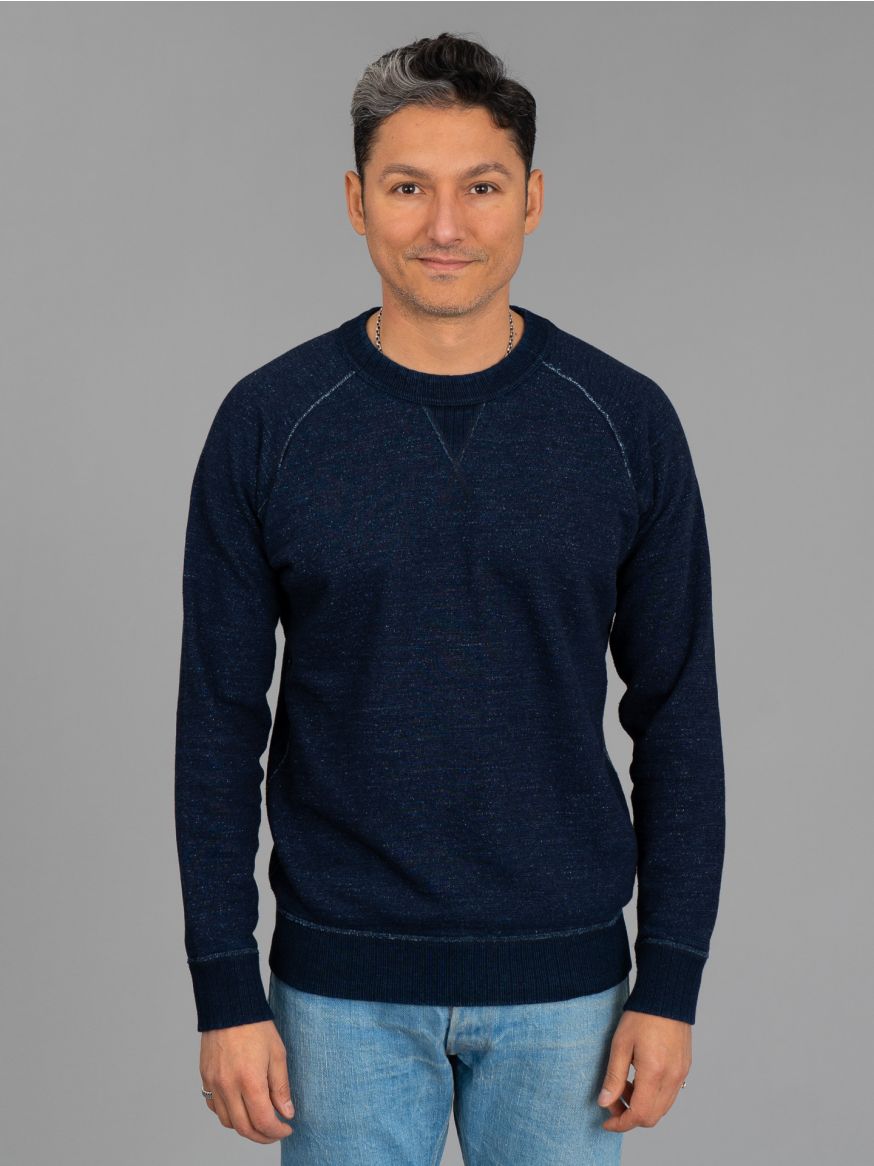 Pure Blue Japan Slub Yarn Sweatshirt - Indigo