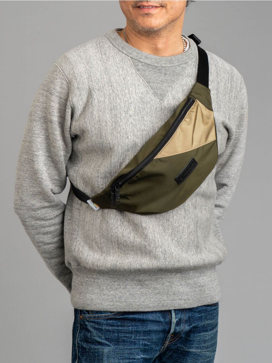 Master-Piece Slant Waist Bag - Khaki