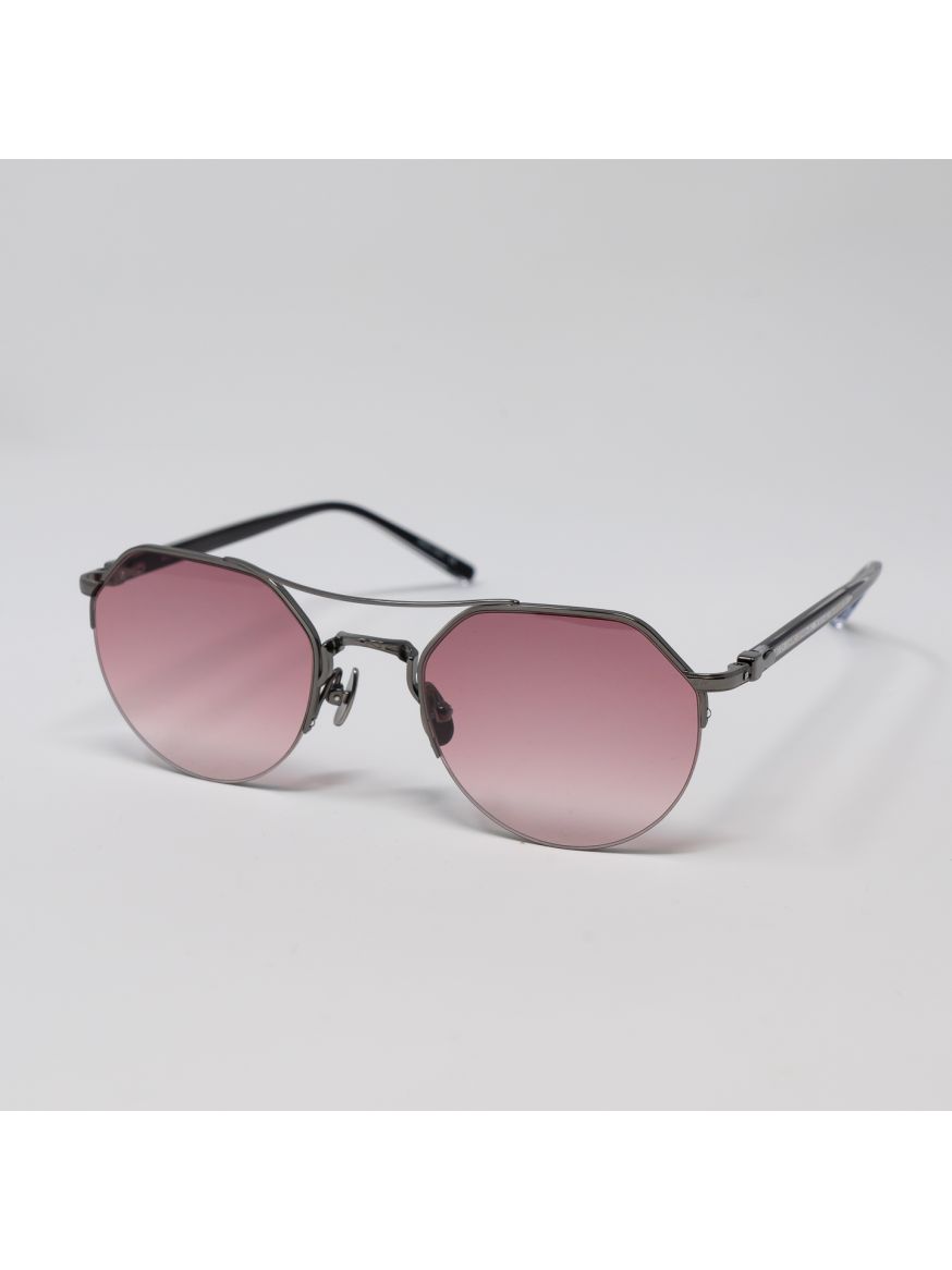 Matsuda M3141 Pantos Sunglasses - Ruthenium & Pink Gradient