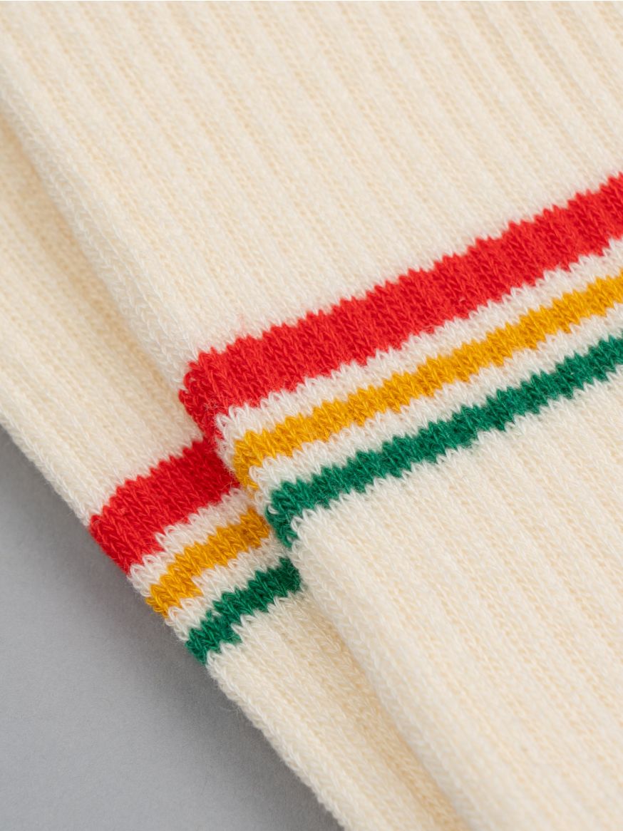 Rototo Irie Stripe Socks - Raw