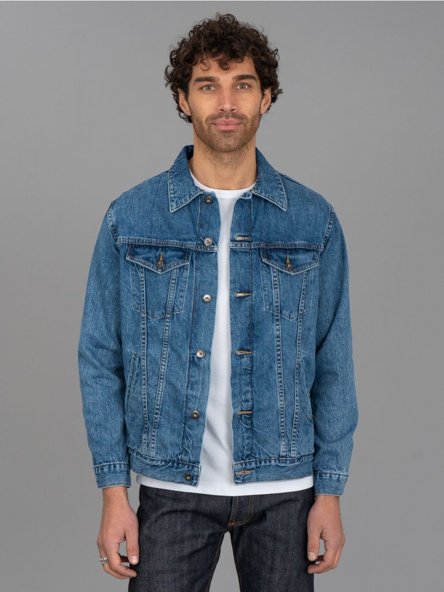 3sixteen Stonewashed Type III Denim Jacket - Indigo