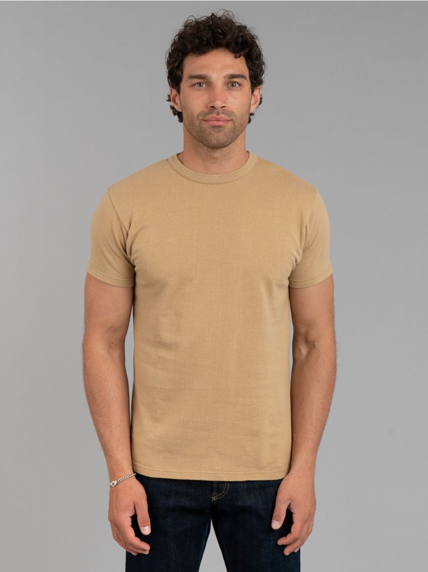 Samurai Inlay Loopwheeled T-Shirt - Beige