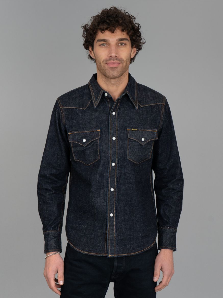 Studio D'Artisan 14oz Selvedge Denim Western Shirt