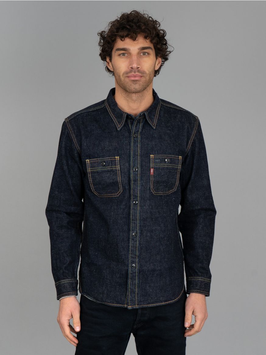 Studio D'Artisan 14oz Selvedge Denim Work Shirt