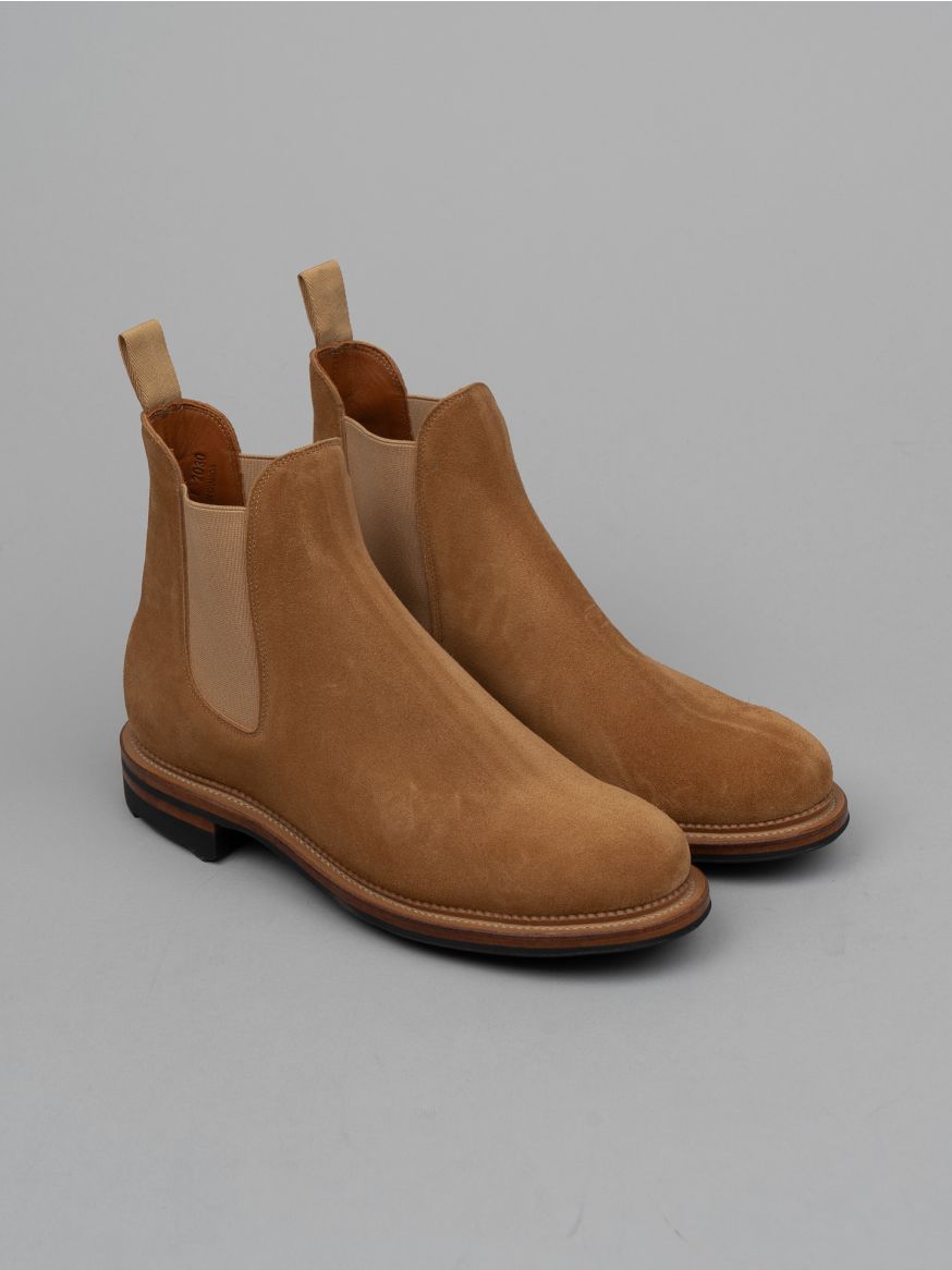 Viberg Chelsea Boot - Anise Janus Calf Suede - 2030