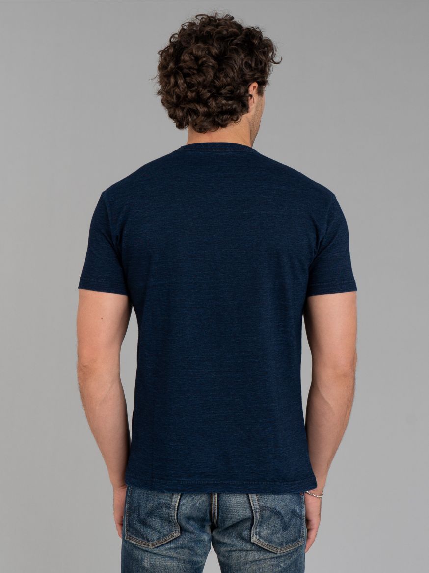 Pure Blue Japan Yarn Dyed T Shirt - Dark Indigo