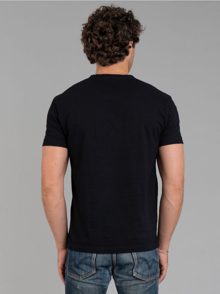 Pure Blue Japan Yarn Dyed T Shirt - Indigo Black