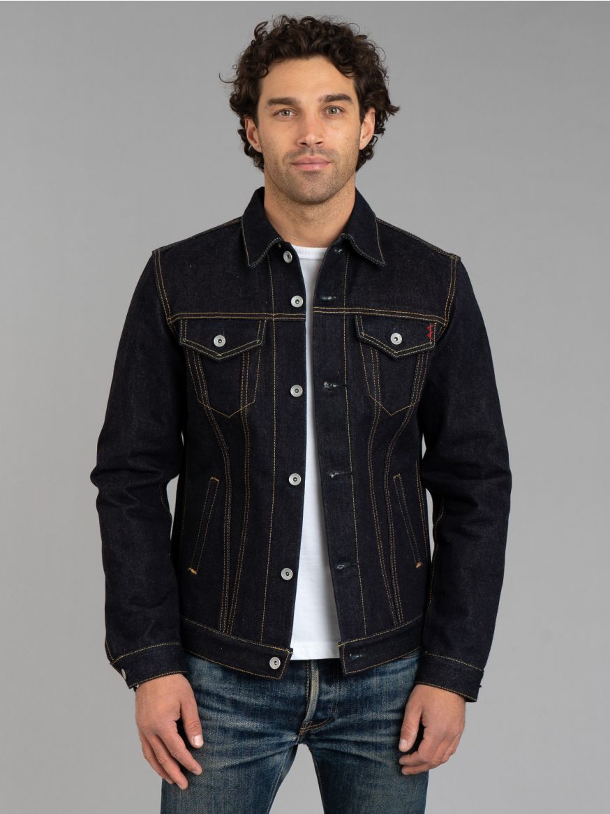 Iron Heart 19oz Left-Hand Twill Selvedge Denim Type III Jacket - Indigo