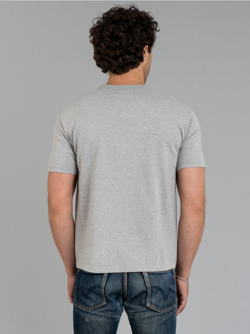 Studio D'Artisan Suvin Gold Loopwheeled T Shirt - Heather Grey