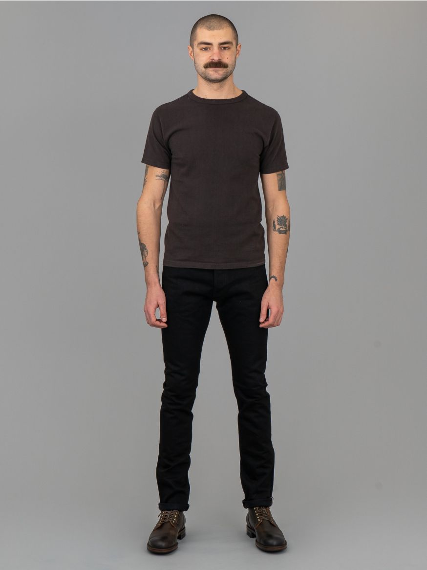 Iron Heart 14oz Black/Black Selvedge Jeans IH-555S-142bb - Super Slim