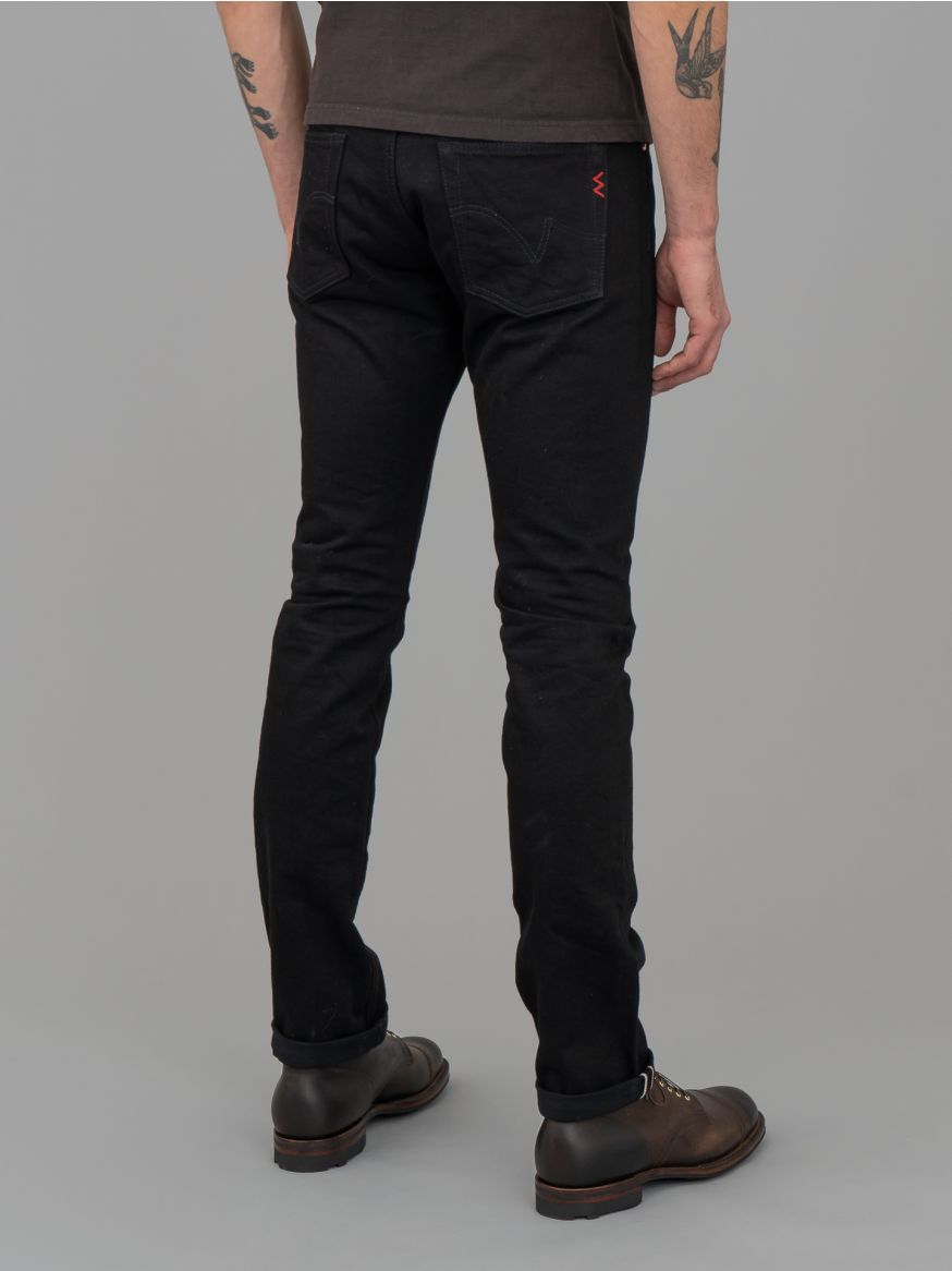 Iron Heart 14oz Black/Black Selvedge Jeans IH-555S-142bb - Super Slim