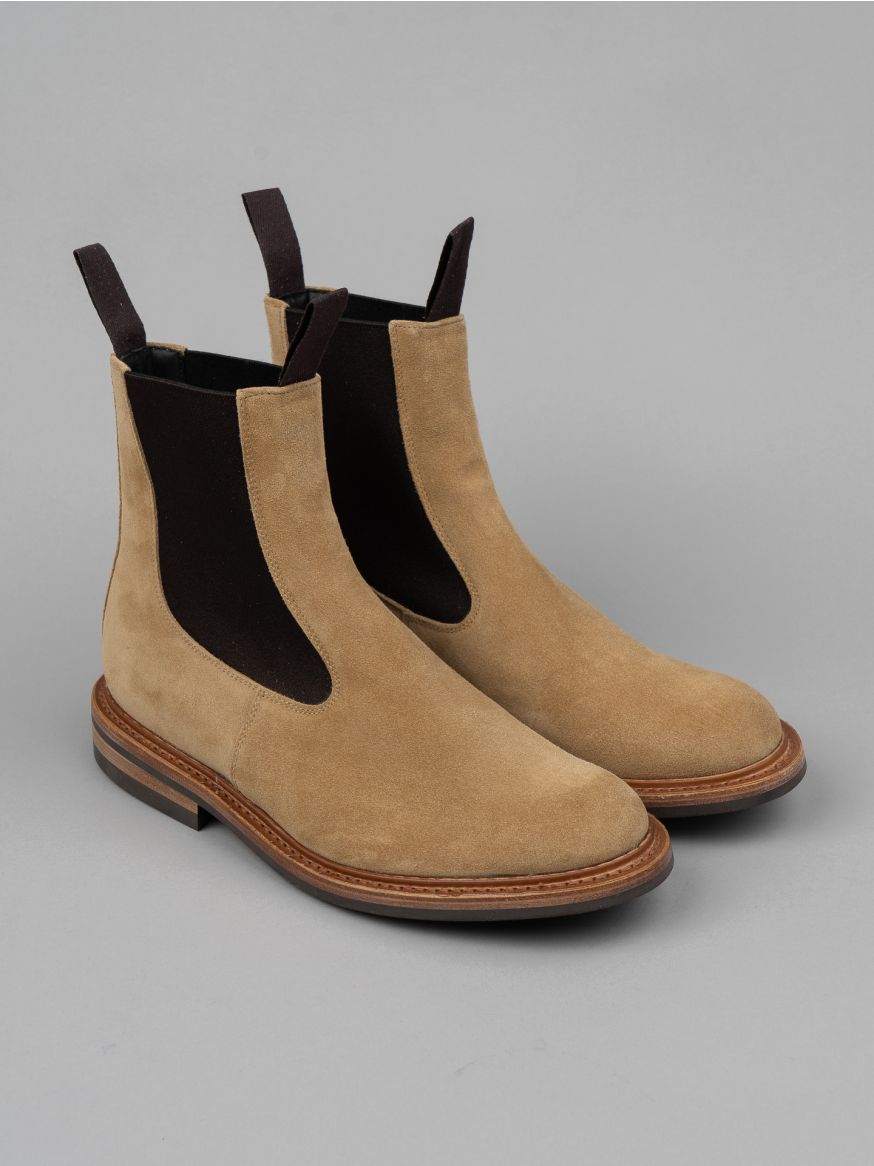 Tricker's Stephen Chelsea Boot - Sand Repello Suede - 4497