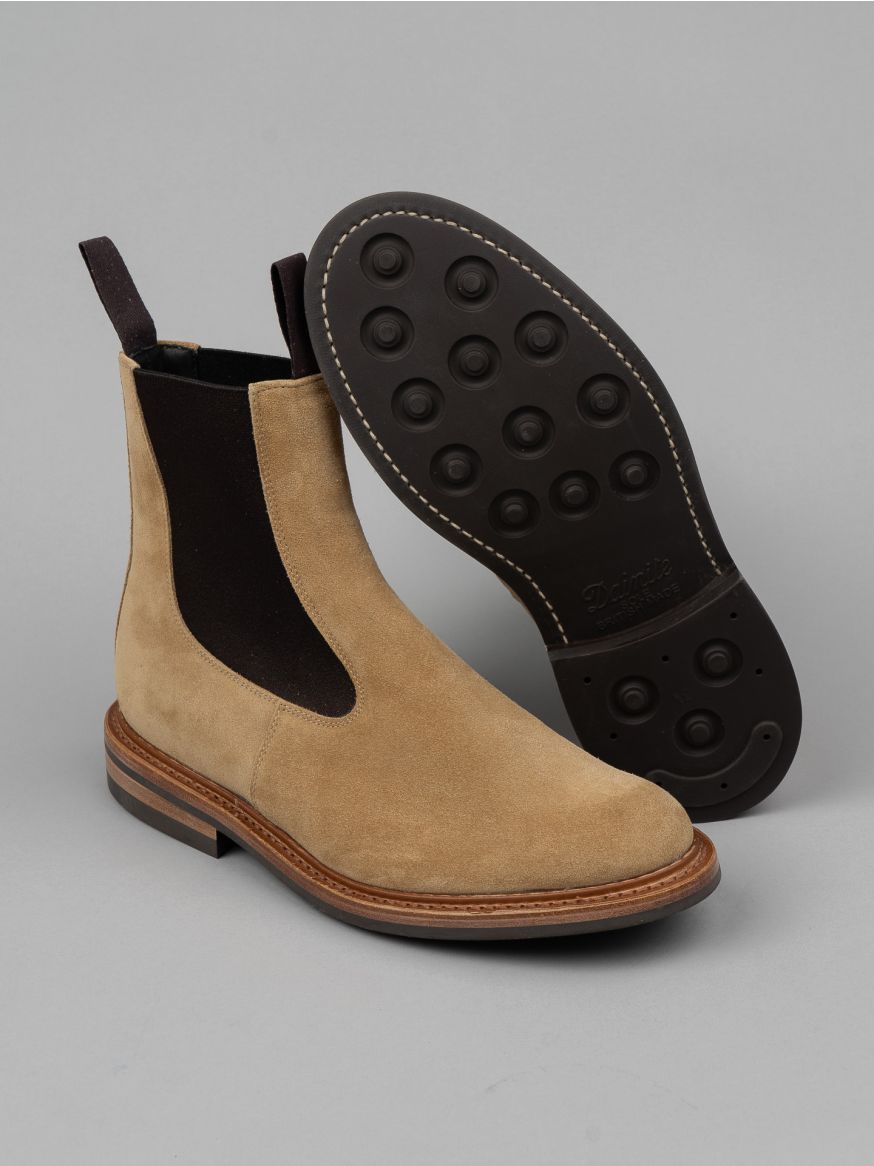 Tricker's Stephen Chelsea Boot - Sand Repello Suede - 4497